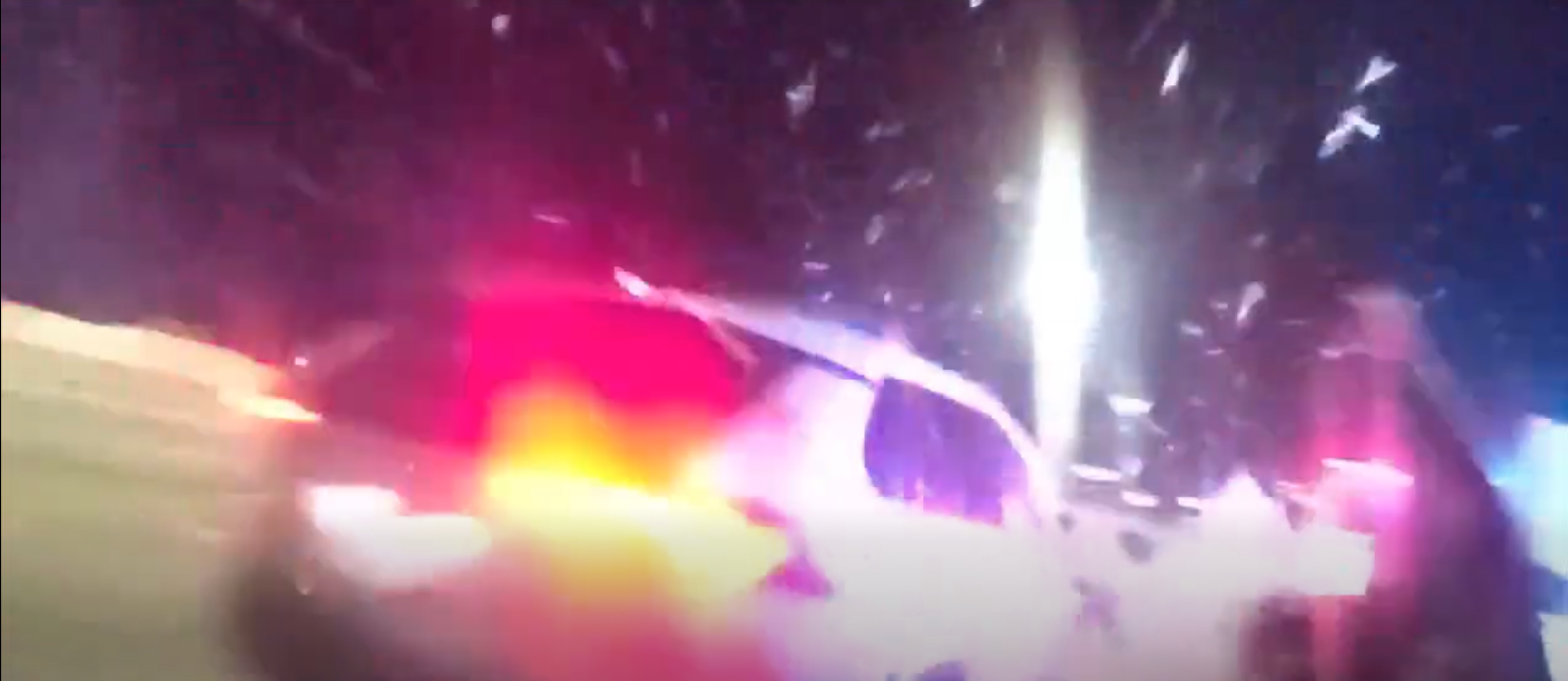VIDEO: Driver plows through police car door during traffic stop — WGAL 8 (Lancaster/Harrisburg/York)