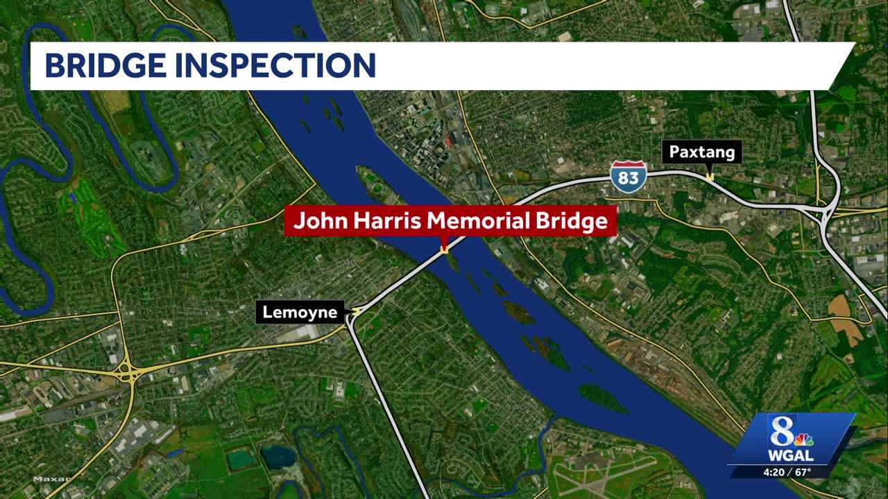 Traffic on Interstate 83 during bridge inspections in Lancaster